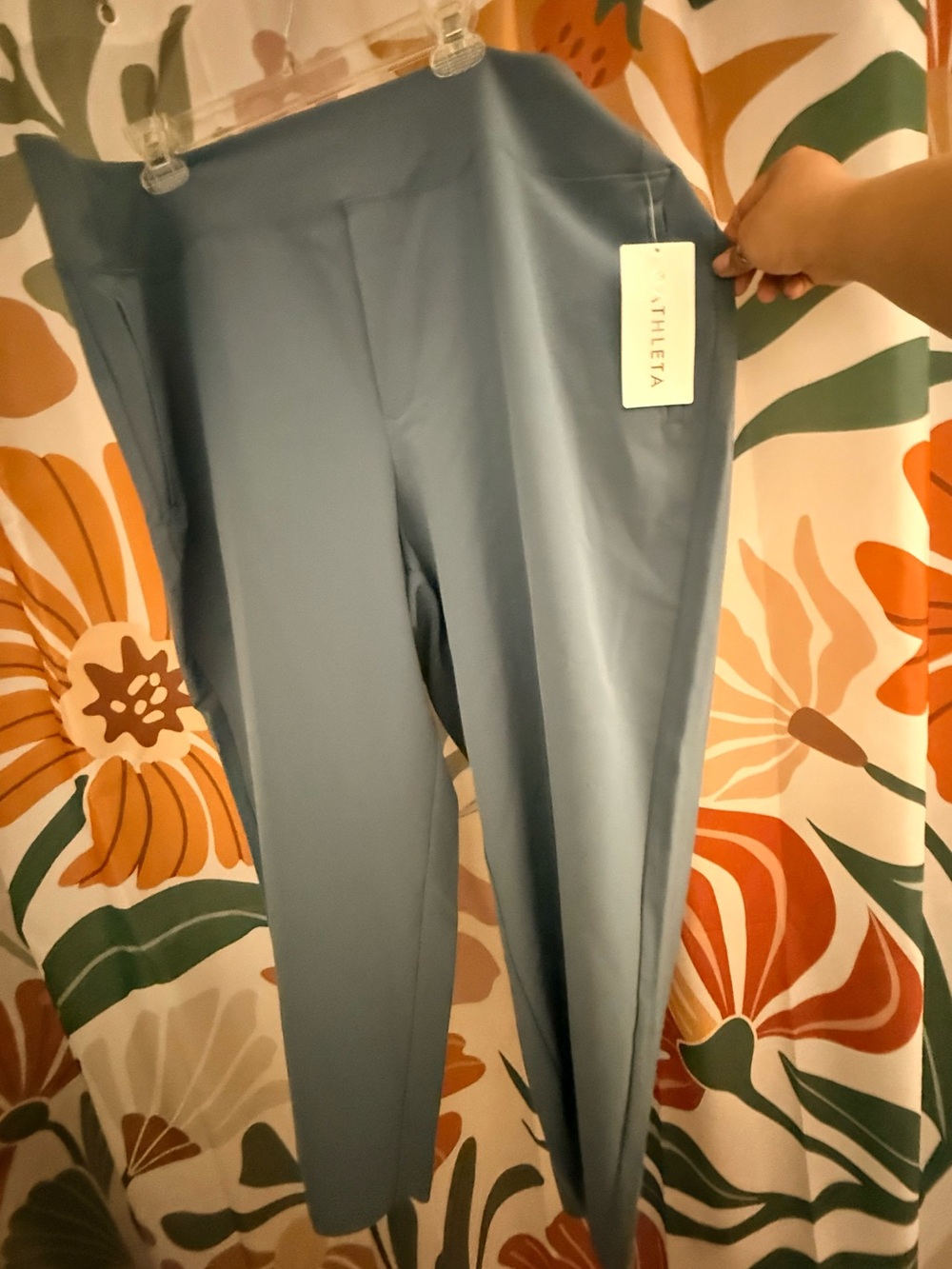 Athleta Dusty Blue High-Rise Performance Leggings
